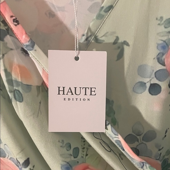 Chic Mint Floral Midi Dress - Picture 6 of 8